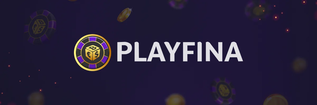 Playfina Casino banner with the Playfina logo